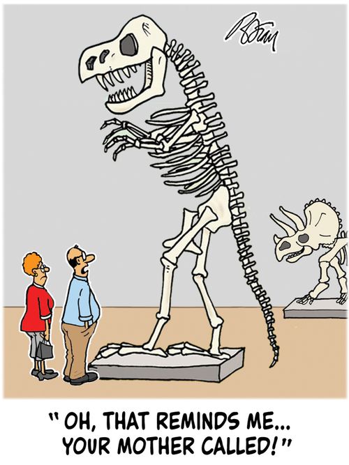"Oh, that reminds me...your mother called!"