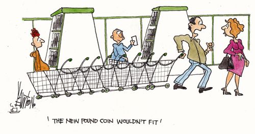 "The new pound coin won't fit."