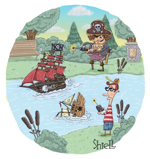 Remote control pirate bully