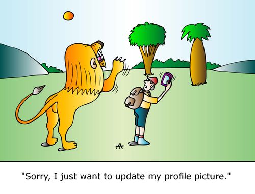 "Sorry, I just want to update my profile picture."