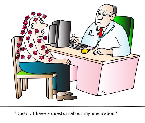 "Doctor, I have a question about my medication."
