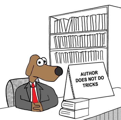 "Author does not do tricks."
