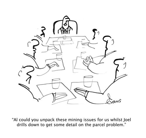 "Al could you unpack these mining issues for us whilst Joel drills down to get some detail on the parcel problem."