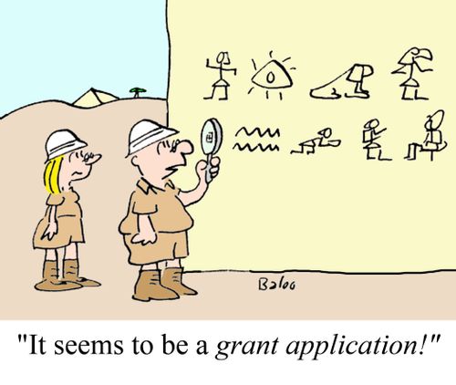 "It seems to be a grant application!"