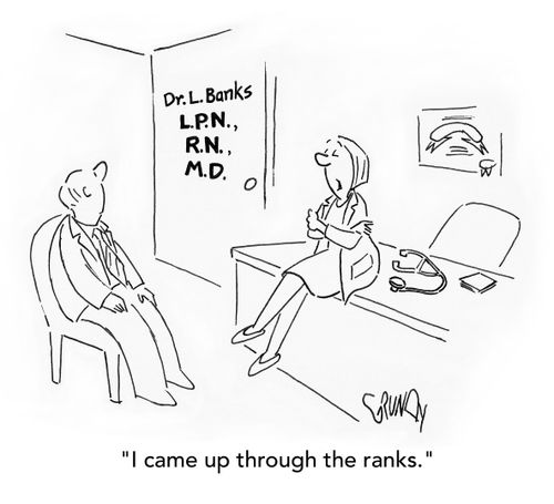 "I came up through the ranks."