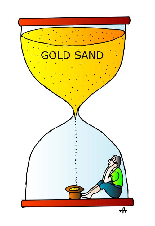 'Gold sand.'