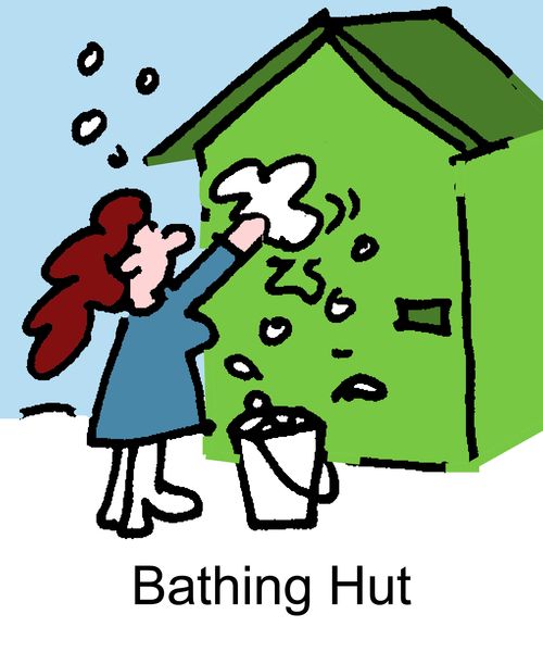 Bathing Hut.