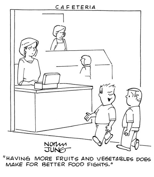"Having more fruits and vegetables does make for better food fights."