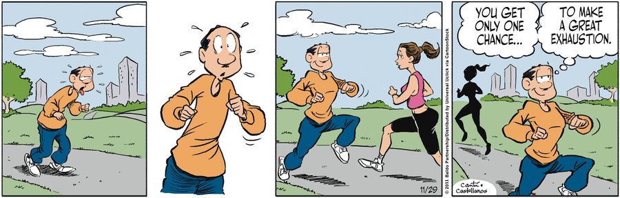 "You only get one chance to make a great exhaustion."