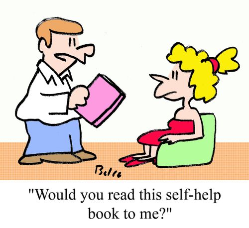 "Would you read this self-help book to me?"