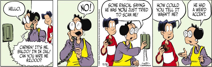 "Some rascal saying he was you just tried to scam me!"