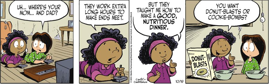 "But they taught me how to make a good, nutritious dinner."