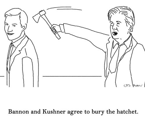 Bannon and Kushner agree to bury the hatchet.