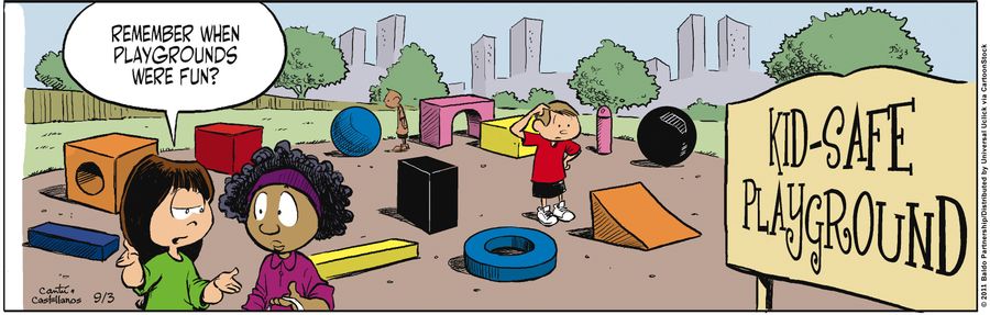 "Remember when playgrounds were fun?"