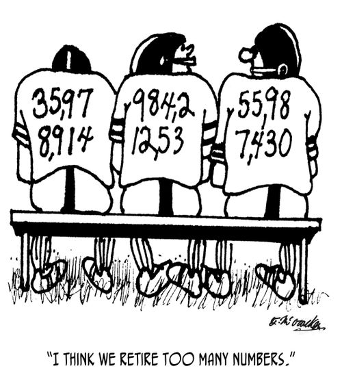 "I think we retire too many numbers."