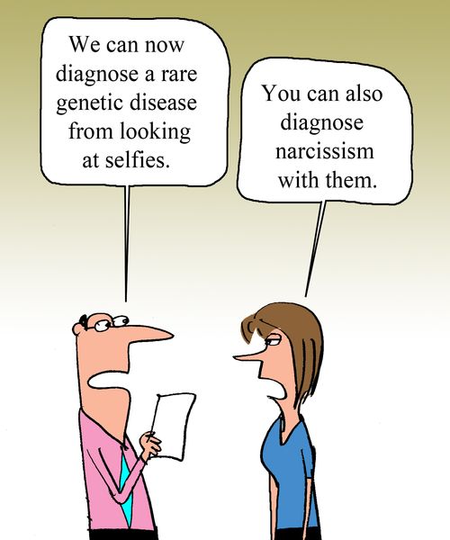 "You can also diagnose narcissism with them."