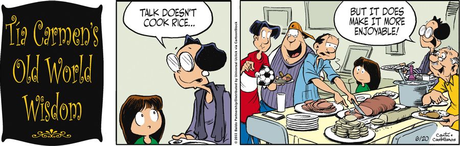 "Talk doesn't cook rice...but it does make it more enjoyable!"
