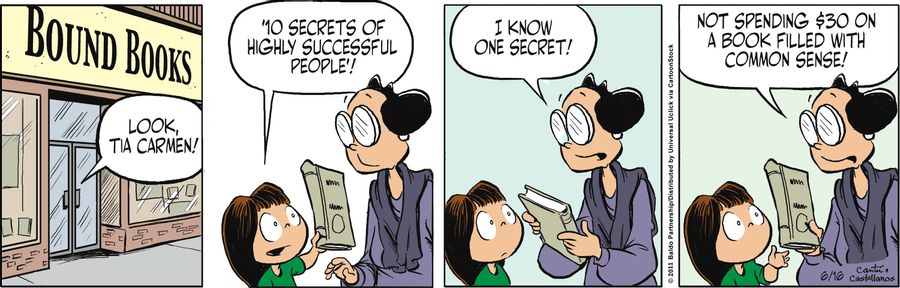 "I know one secret! Not spending $30 on a book filled with common sense!"