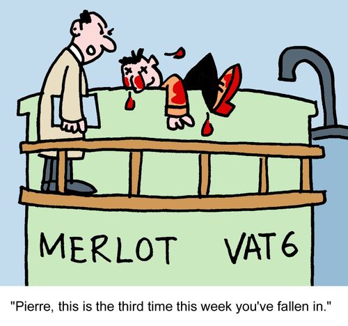 "Pierre, this is the third time this week you've fallen in."