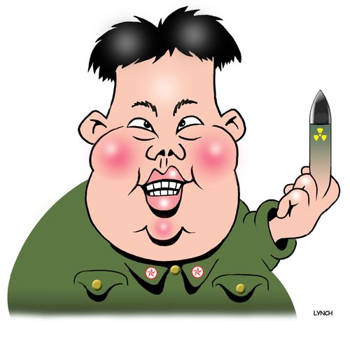 Kim Jong-un flips off the viewer.