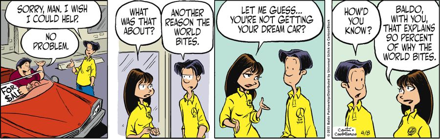 "Let me guess...you're not getting your dream car?"