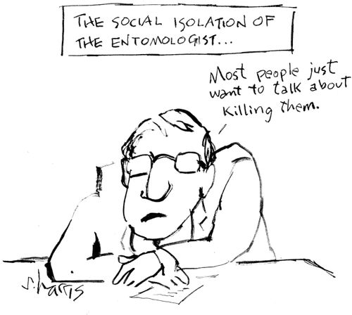 The social isolation of the entomologist...