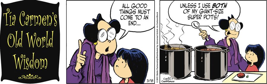 "All good things must come to an end...unless I use both of my giant-size super-pots."