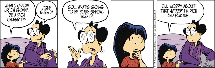 "When I grow up, I'm gonna be a rich celebrity!"