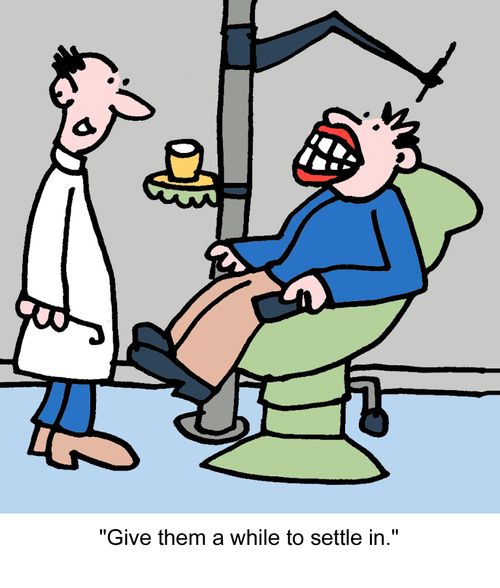 "Give them a while to settle in."