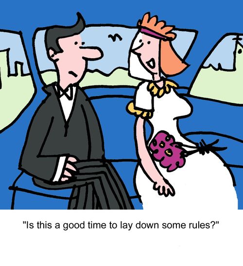"Is this a good time to lay down some rules?"