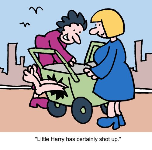 "Little Harry has certainly shot up."
