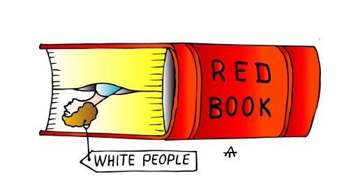 Red book and white people