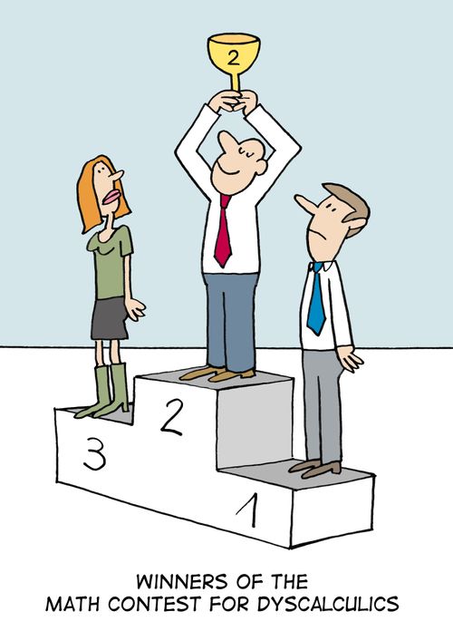 Winners of the math contest for Dyscalculics