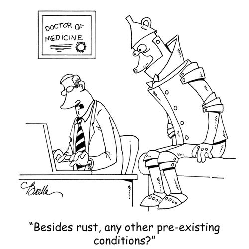 "Besides rust, do you have any pre-existing conditions?"