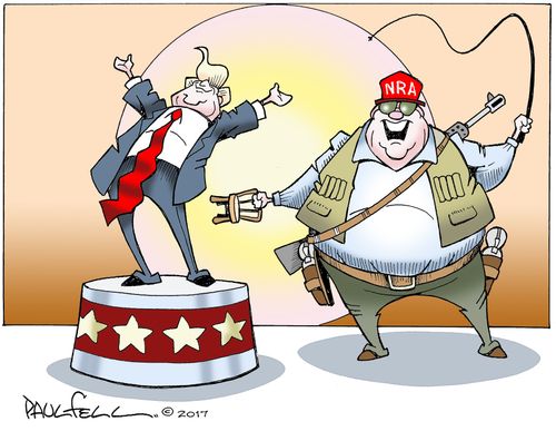 Trump appears for the NRA