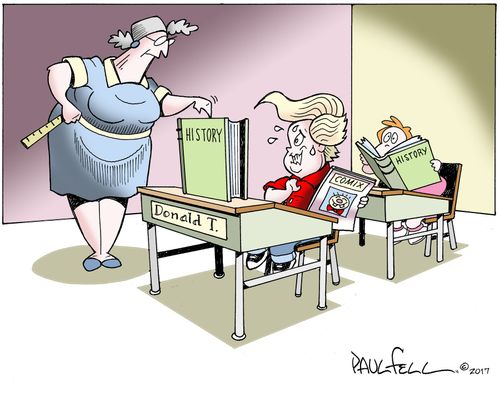 Donald Trump, history student.