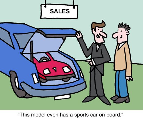 'This model even has a sports car on board.'
