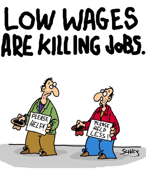 Low Wages Are Killing Jobs