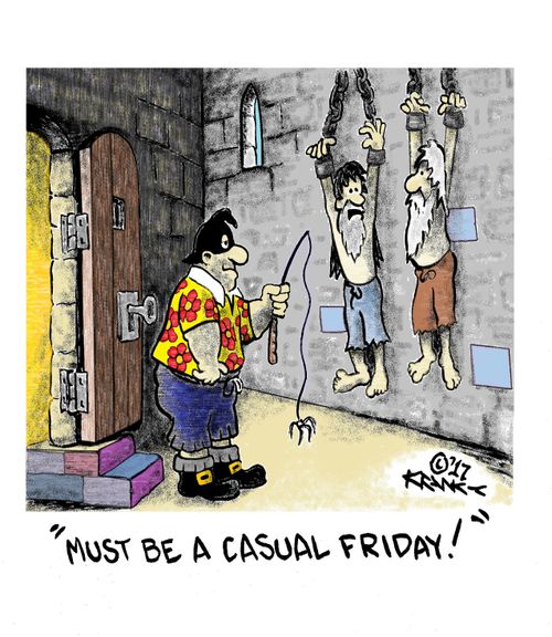 'Must be a casual Friday!'