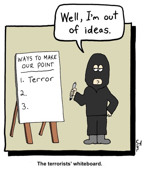 The terrorists' whiteboard.