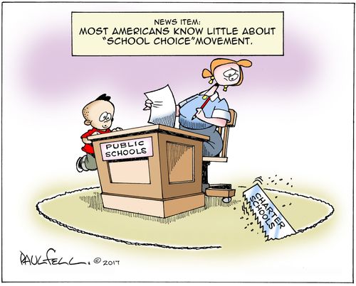 News item: most Americans know little about "school choice" movement.