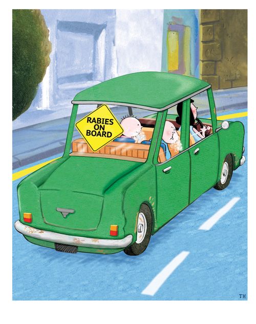 Rabies on board - a couple of rabid babies.
