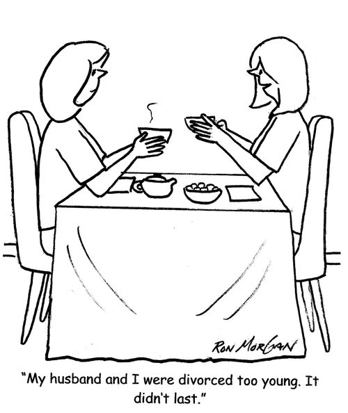 "My husband and I were divorced too young. It didn't last."