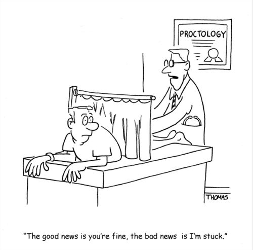 "I'm Stuck" Proctologist