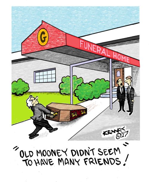 Old Mooney didn't seem to have many friends
