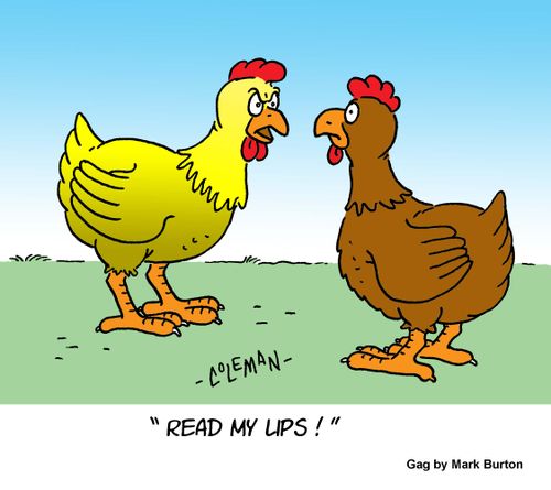 "Read my lips!"