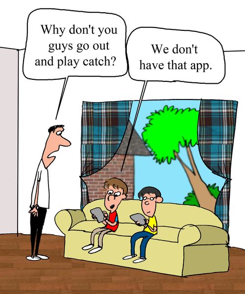 'Why don't you guys go out and play catch?"