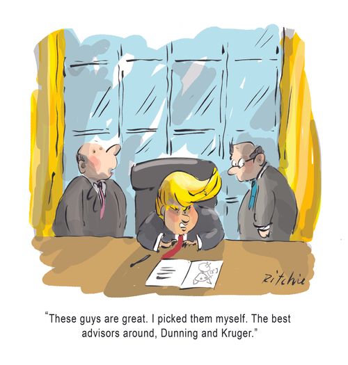 Trump under the Dunning Kruger effect