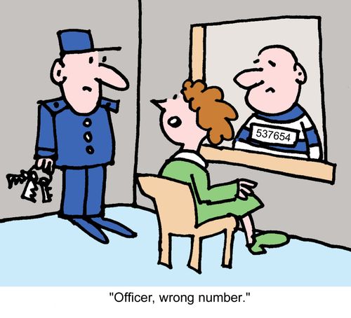 "Officer, wrong number."