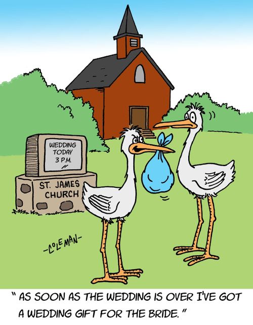"As soon as the wedding is over I've got a wedding gift for the bride."